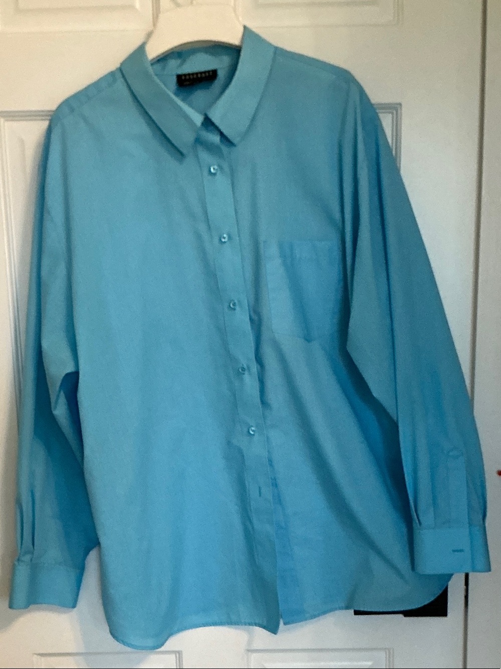 Foxcroft Light Blue Button-Down Woman's Shirt